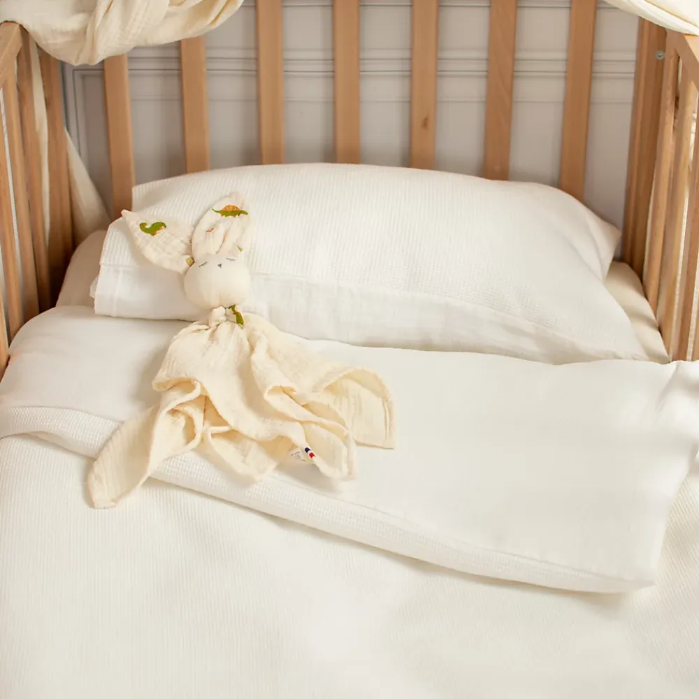 Sevira Kids Parure de lit réversible gaze de coton & nid d'abeille* Parure De Lit
