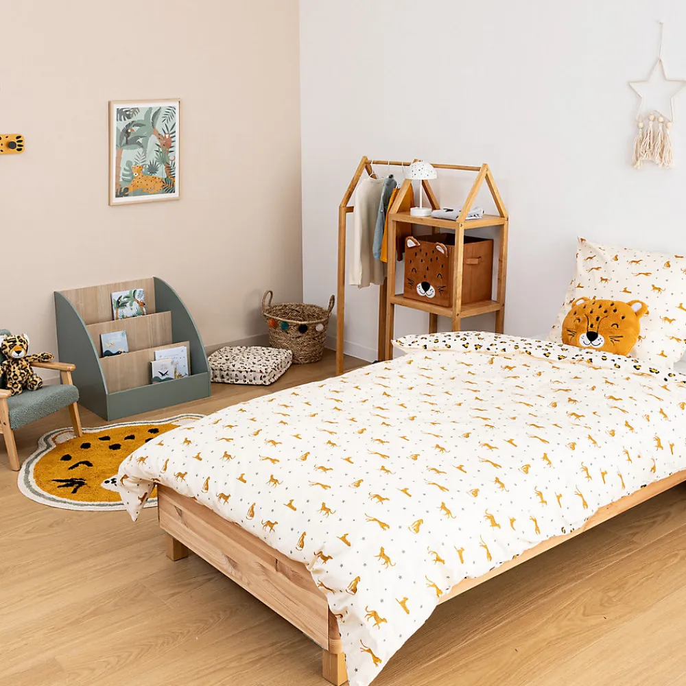 Parure de lit Telma motif léopard 140x200cm - Atmosphera>Atmosphera Créateur D'Intérieur