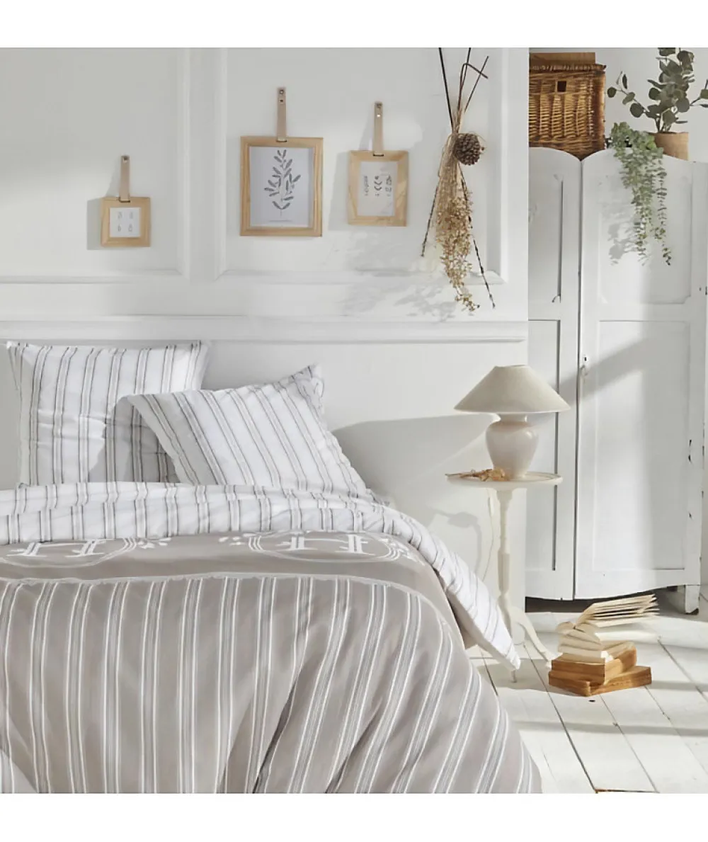 PARURE DE LIT TODAY - HOUSSE DE COUETTE 240X260 + 2 TAIES D OREILLER 63X63 - 100% COTON 57 fils - Berenice>Todays Tools New