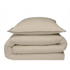 Future Home Parure de lit unie en coton finition bourdon 240x220cm* Parure De Lit