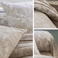 Linnea Parure de lit 140x200 cm 100% flanelle de coton ORCHIDÉE 2 pièces* Parure De Lit