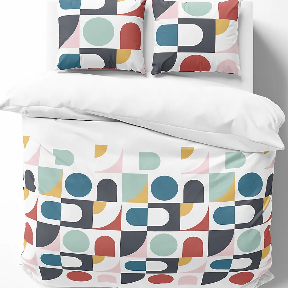 Parure de lit 240x220 cm coton biologique TITANE Blanc>Linnea Outlet