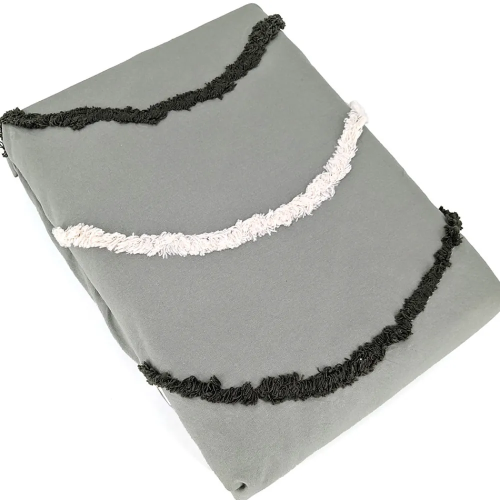 Parure de lit 260x240 cm coton BCI adouci LINEA Vert 3 pièces>Linnea Sale