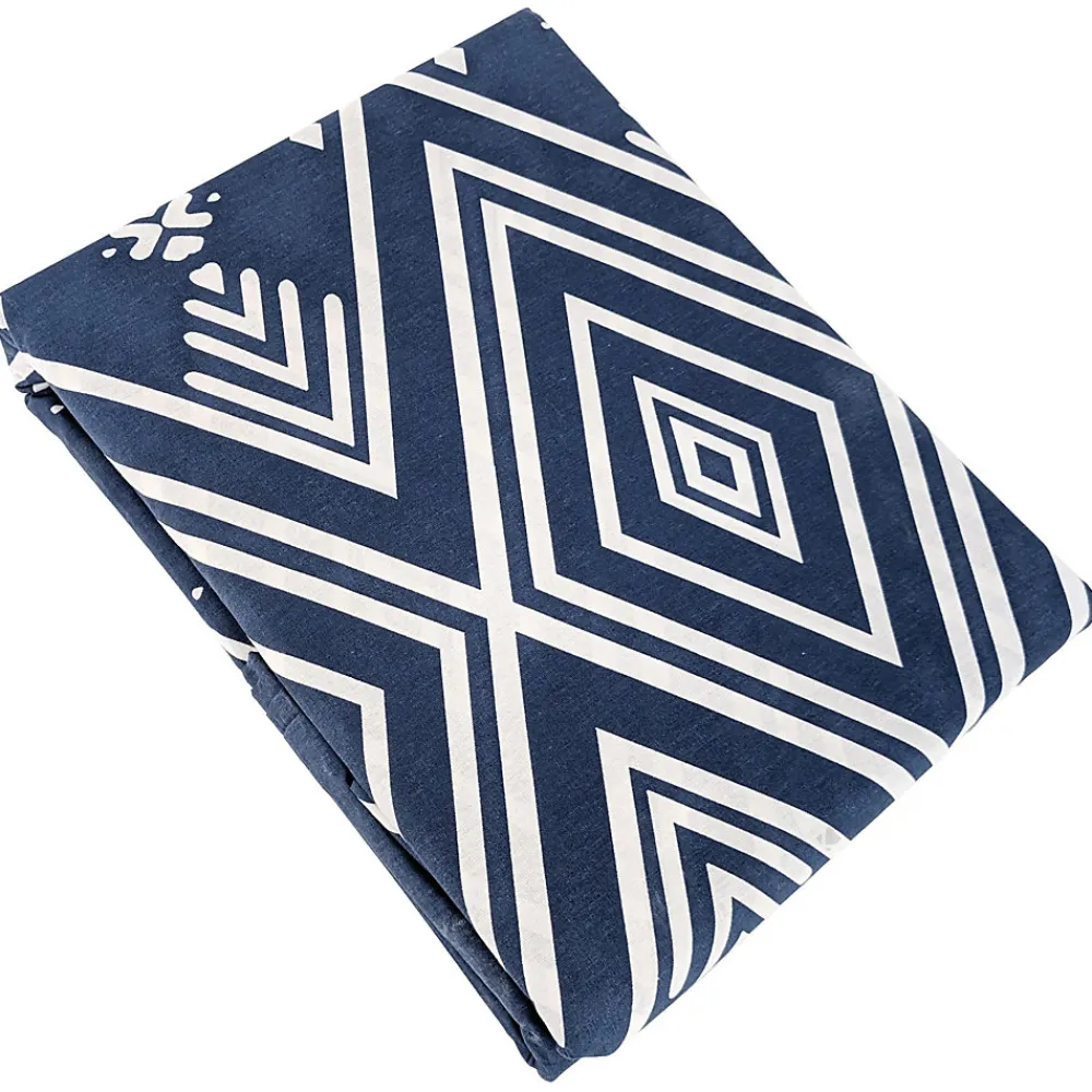 Parure de lit 240x220 cm coton NORDA Bleu>Linnea Discount