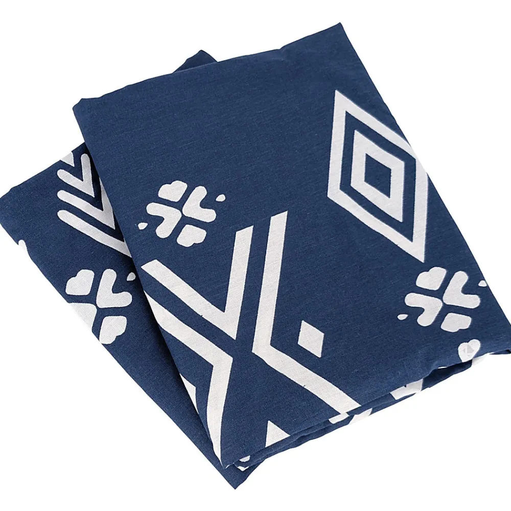 Parure de lit 240x220 cm coton NORDA Bleu>Linnea Discount