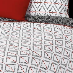 Linnea Parure de lit 260x240 cm coton BENGAL Rouge* Parure De Lit