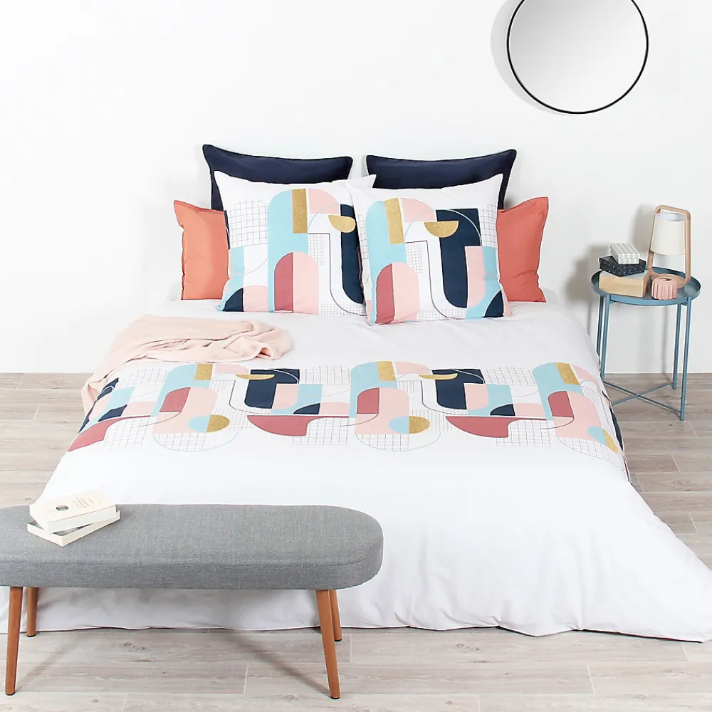 Parure de lit 240x220 cm coton KENT Multicolore>Linnea Clearance