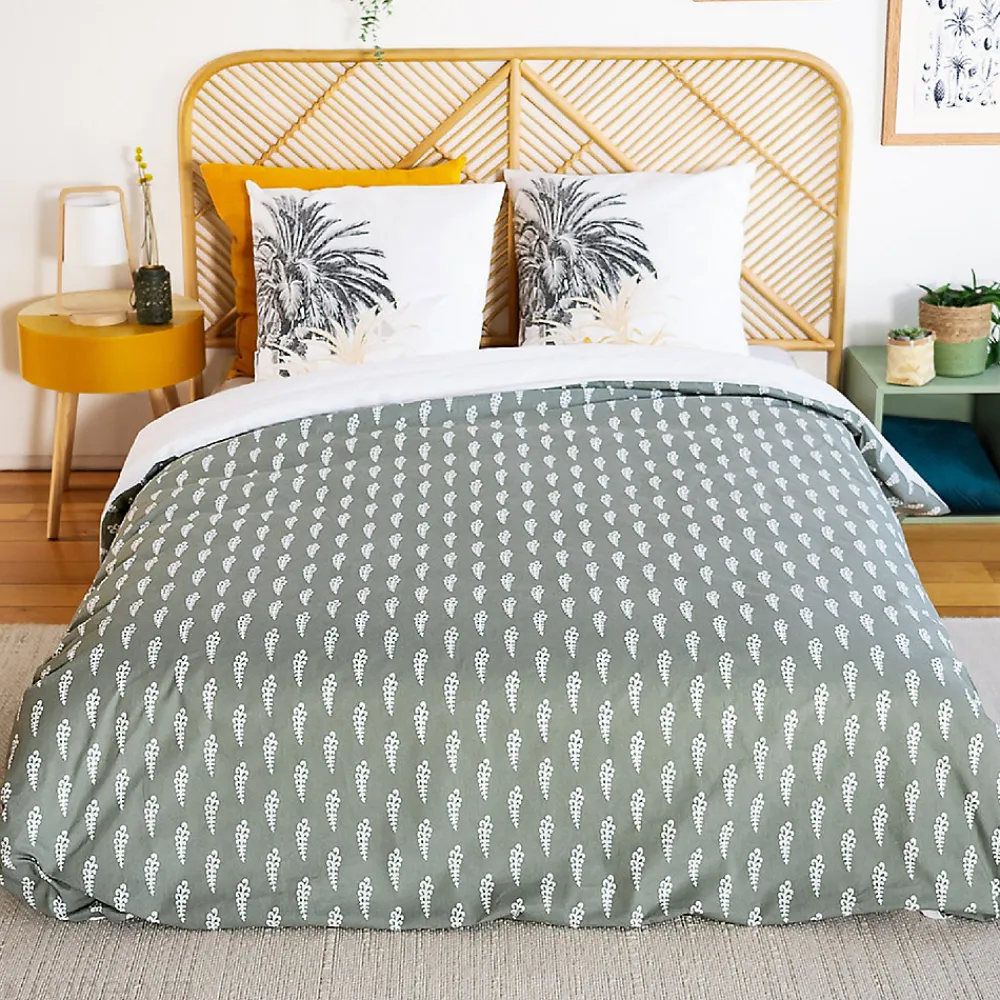 Parure de lit 240x220 cm coton SOLI vert>Linnea