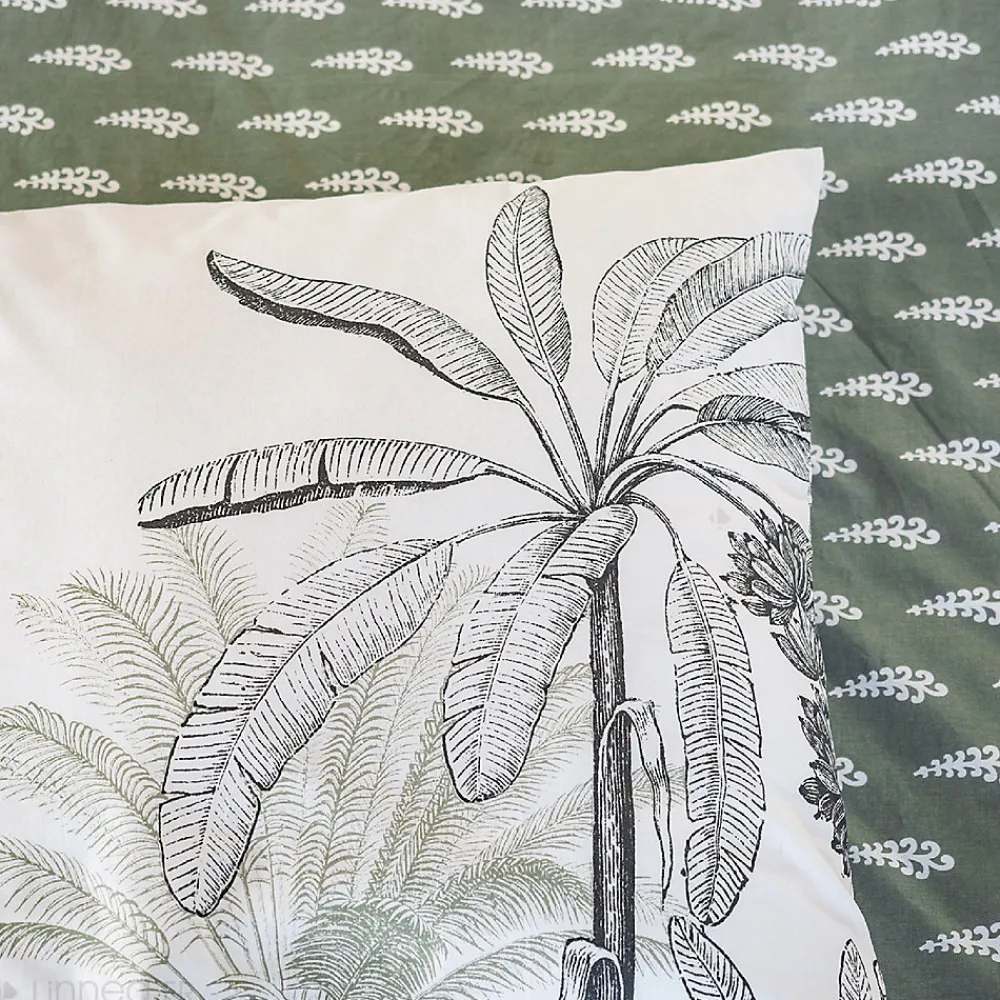 Parure de lit 240x220 cm coton SOLI vert>Linnea