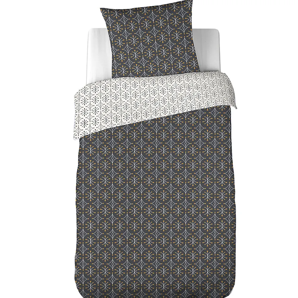 Parure de lit 140x200 cm coton biologique WAG Noir>Linnea Best