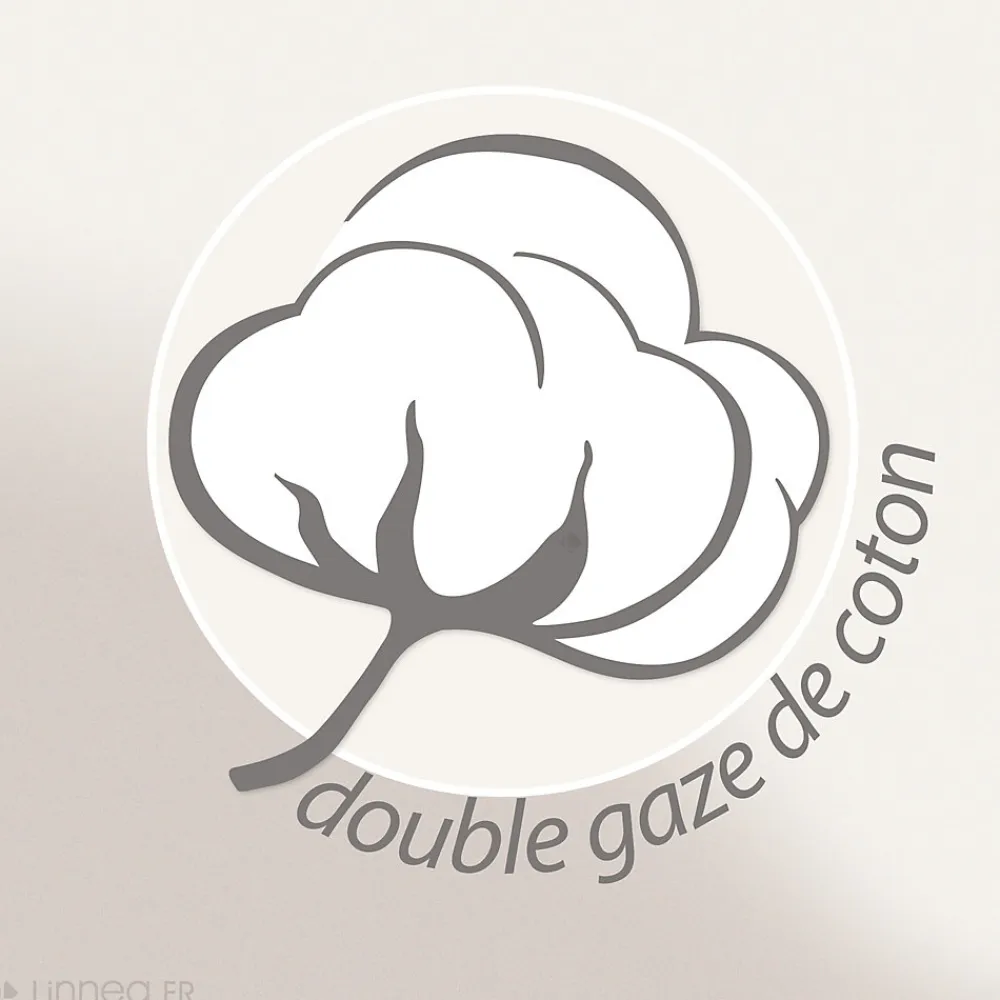 Parure de lit 260x240 cm double gaze de coton GAZGAZ vert amande 3 pièces>Linnea Clearance