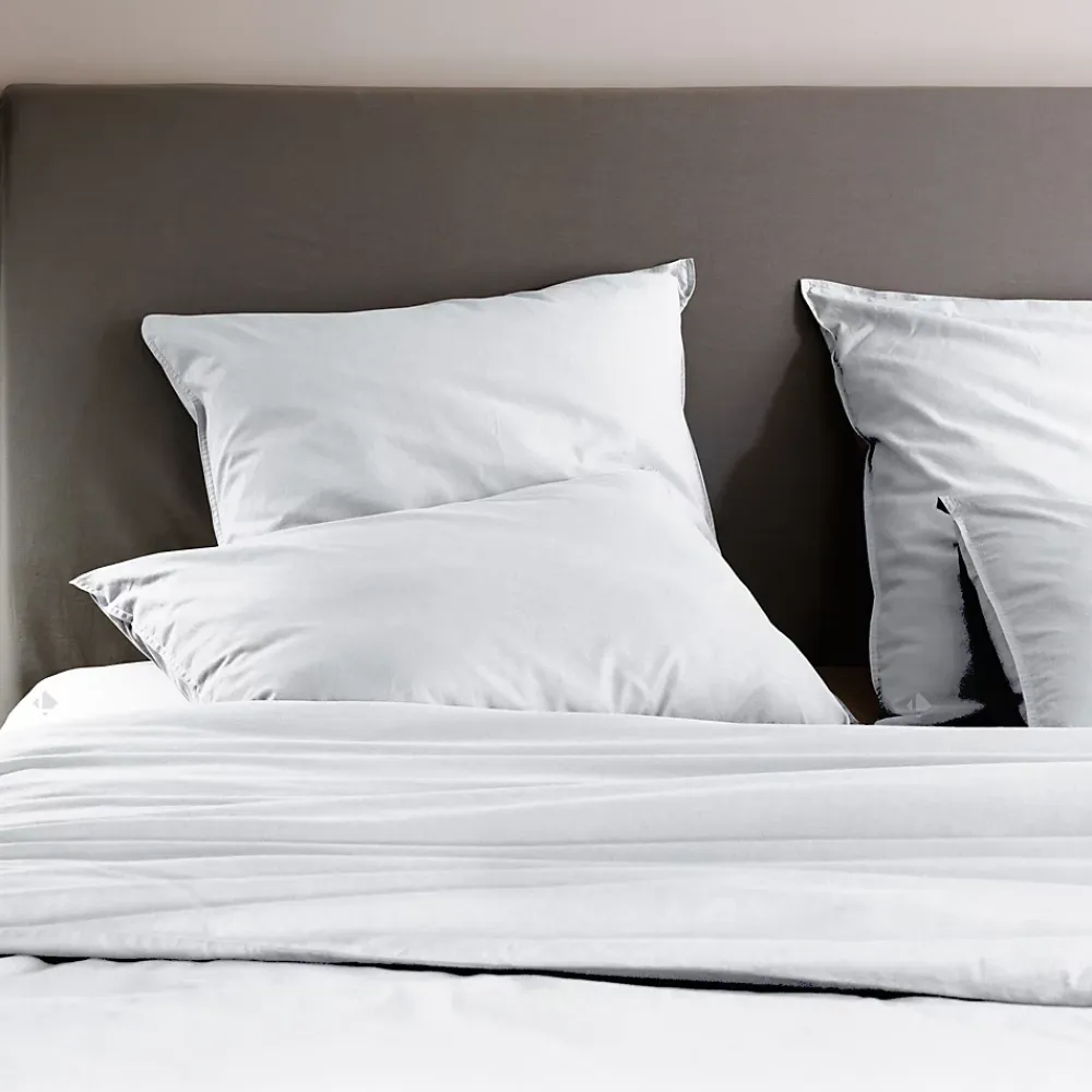 Linnea Parure de lit 280x240 cm et 50x70 cm coton lavé PALACE blanc neige 3 pièces* Parure De Lit