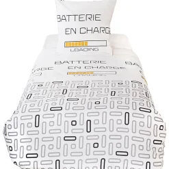 Linnea Parure de lit 140x200 cm microfibre LOADING blanc 2 pièces* Parure De Lit
