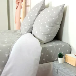 Linnea Parure de lit 240x220 cm microfibre PISA gris Perle* Parure De Lit