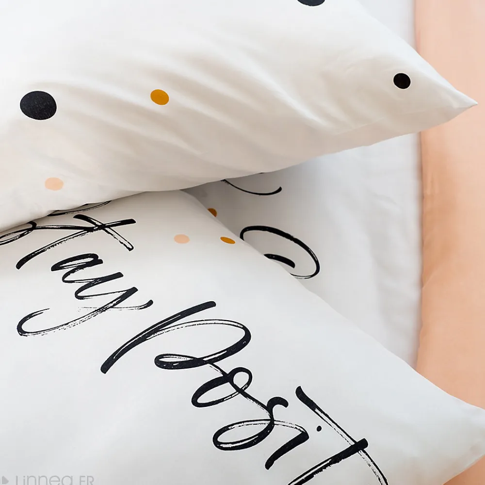Parure de lit 240x220 cm microfibre POSITIVE blanc 3 pièces>Linnea Best