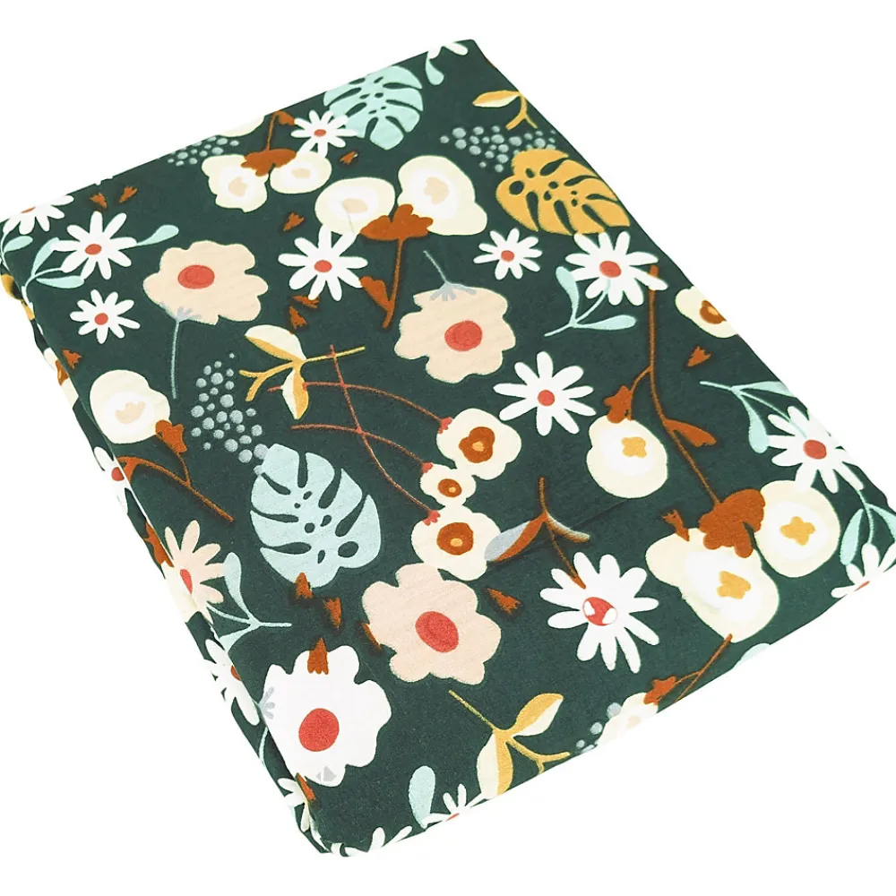 Parure de lit 260x240 cm microfibre CUEILLETTE vert 3 pièces>Linnea New