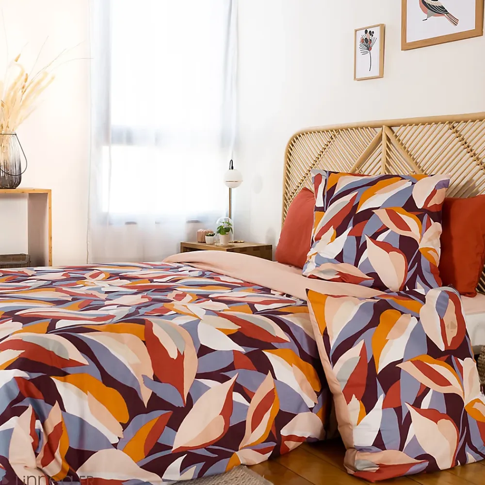 Linnea Parure de lit 240x220 cm microfibre EXUBERANCE multicolore 3 pièces* Parure De Lit