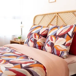 Linnea Parure de lit 240x220 cm microfibre EXUBERANCE multicolore 3 pièces* Parure De Lit