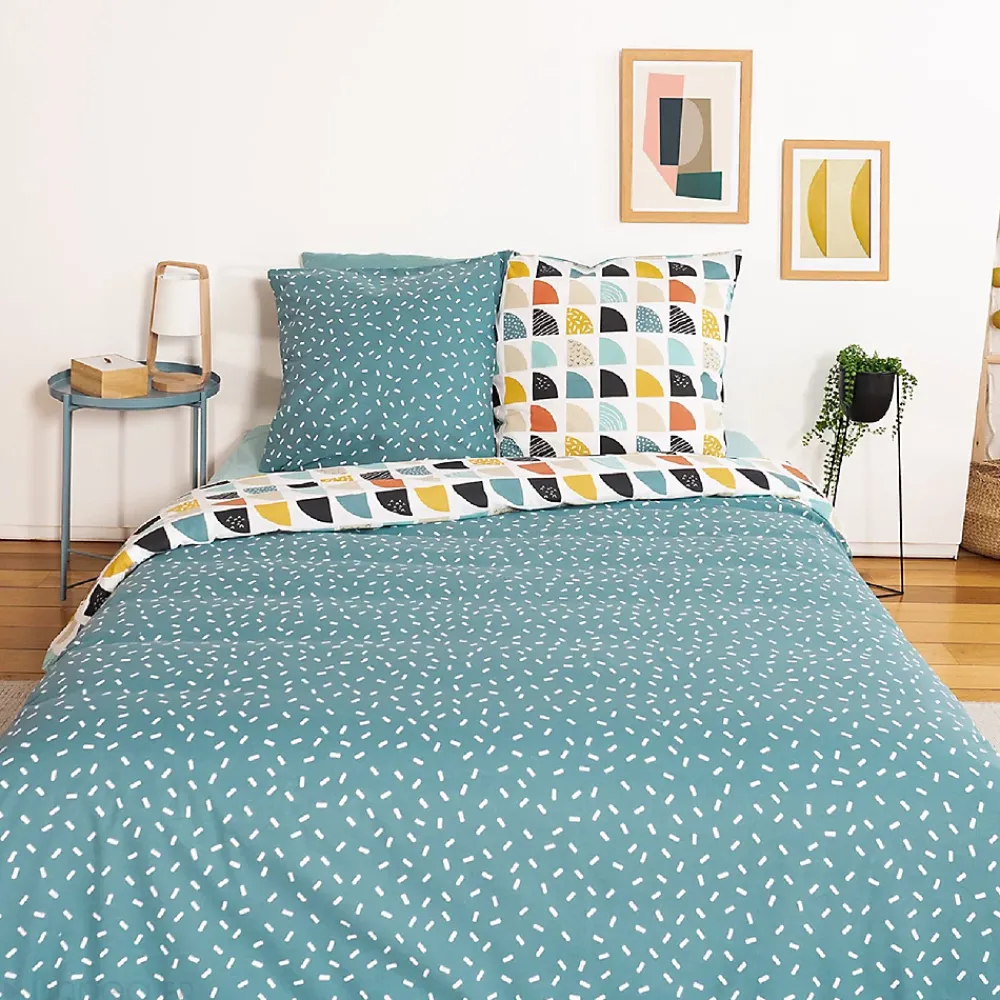 Linnea Parure de lit 200x200 cm mixte BLUE bleu* Parure De Lit