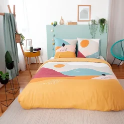 Linnea Parure de lit 240x220 cm polycoton VALLON multicolore 3 pièces* Parure De Lit