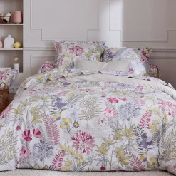 Parure de lit 280x240 cm satin de coton ANAÏS multicolore 3 pièces>Linnea Sale