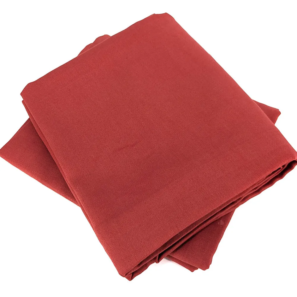 Parure de lit 260x240 cm satin de coton SAPRI rouge sienne 3 pièces>Linnea Hot