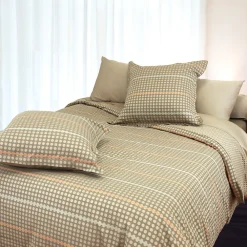 Parure de lit 260x240 cm Satin de coton DAUPHINE Marron>Linnea Online