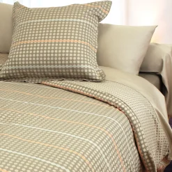 Parure de lit 260x240 cm Satin de coton DAUPHINE Marron>Linnea Online