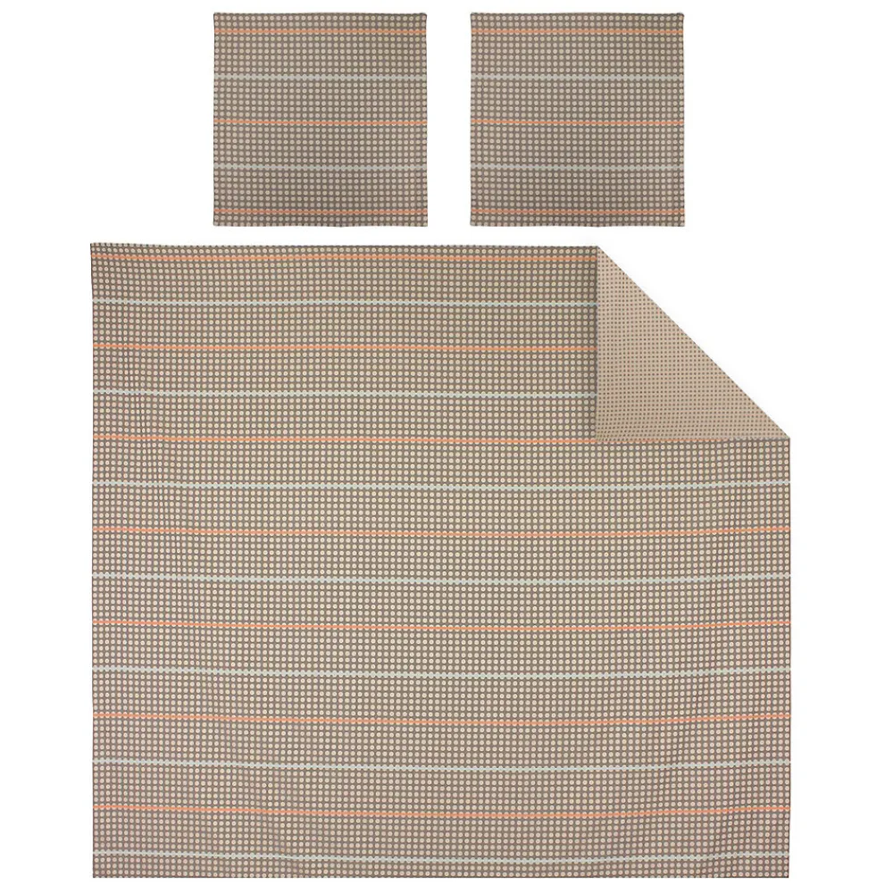 Parure de lit 260x240 cm Satin de coton DAUPHINE Marron>Linnea Online