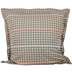 Parure de lit 260x240 cm Satin de coton DAUPHINE Marron><noscript><img width=