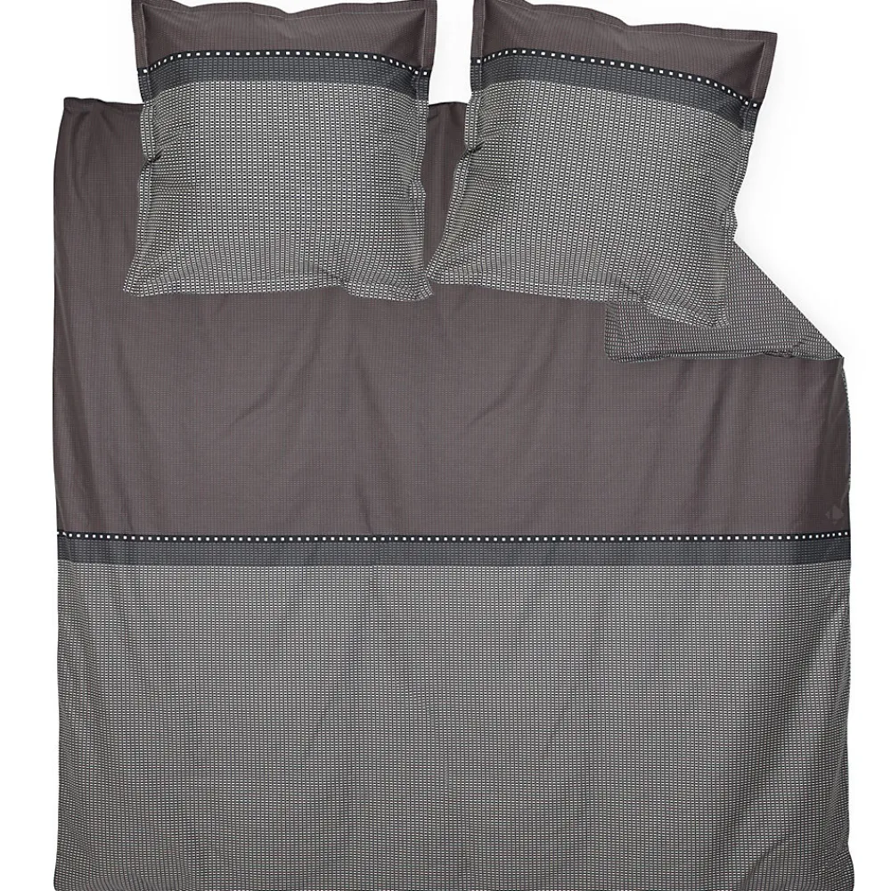 Linnea Parure de lit 200x200 cm satin de coton ENZO noir* Parure De Lit