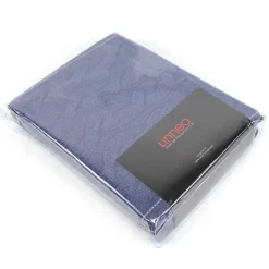 Parure de lit 240x220 cm Satin de coton VENDOME Bleu foncé><noscript><img width=
