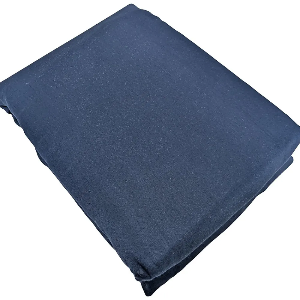 Parure de lit 240x220 cm satin de coton SAPRI bleu indigo 3 pièces>Linnea Online