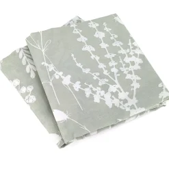 Parure de lit 240x220 cm Satin de coton SUSIE Vert 3 pièces><noscript><img width=
