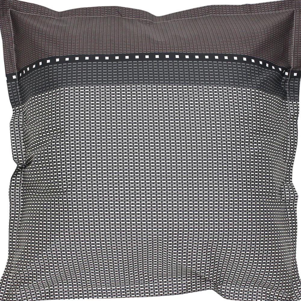 Parure de lit 140x200 cm satin de coton ENZO noir>Linnea New
