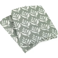 Linnea Parure de lit 260x240 cm Satin de coton ORIENT Vert 3 pièces* Parure De Lit