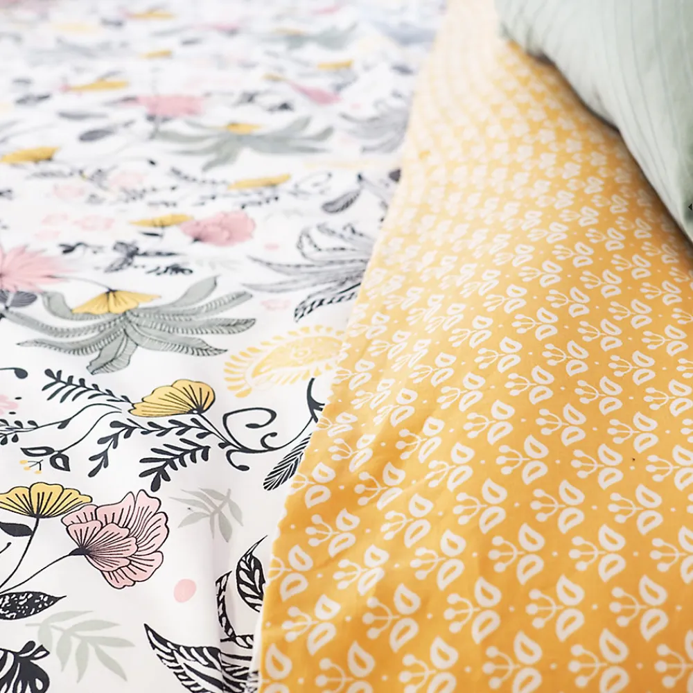 Parure de lit 240x220 cm Satin de coton WAYAN Vert 3 pièces>Linnea Clearance