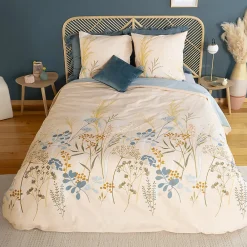 Parure de lit 260x240 cm set 63x63 cm HELIA coton>Linnea Discount