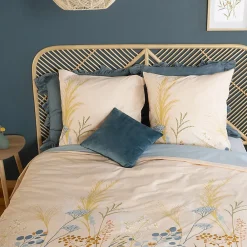 Parure de lit 260x240 cm set 63x63 cm HELIA coton><noscript><img width=
