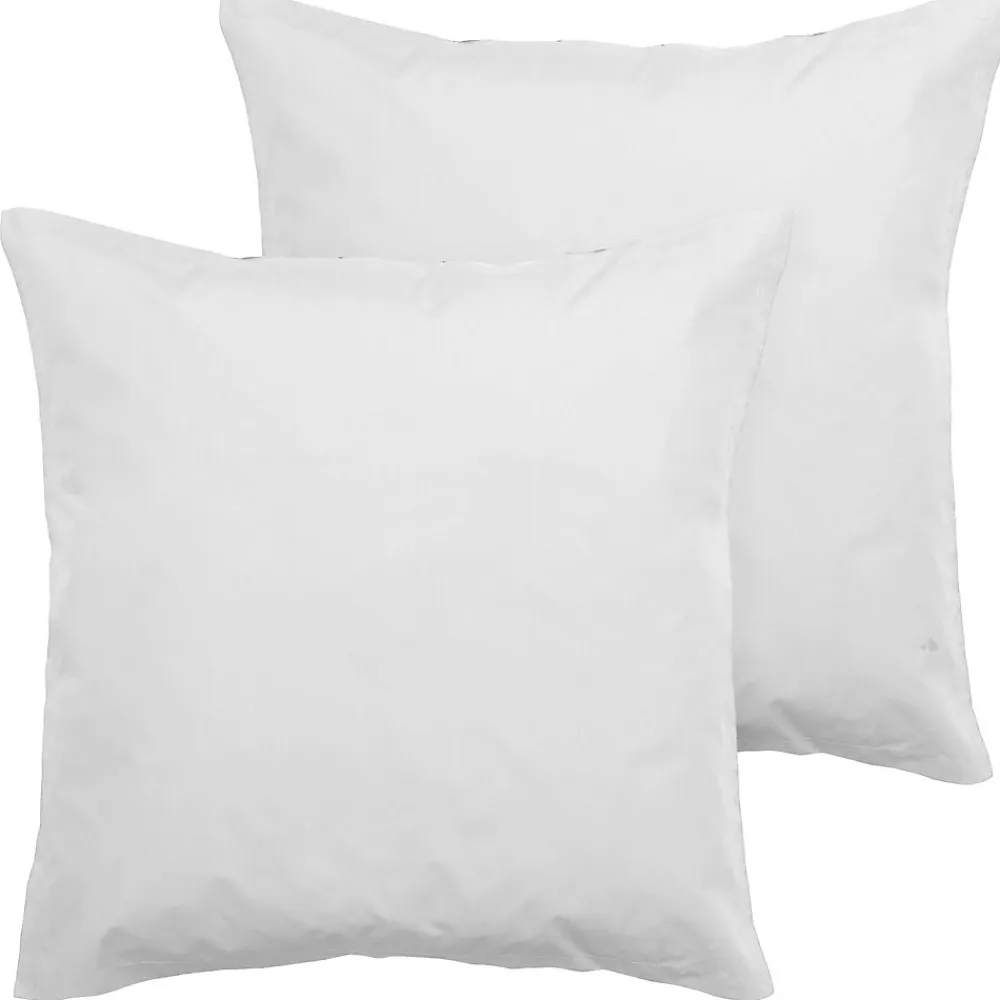 Parure de lit 240x220 cm set 65x65 cm percale MANOIR gris Perle>Linnea