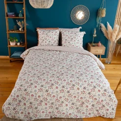 Parure de lit 260x240 cm set 63x63 cm DENIA coton>Linnea New
