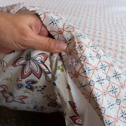 Parure de lit 260x240 cm set 63x63 cm DENIA coton><noscript><img width=