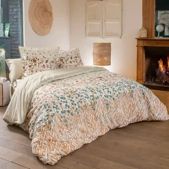 Linnea Parure de lit 280x240 cm 65x65 cm coton ÉVASION pêche 3 pièces* Parure De Lit