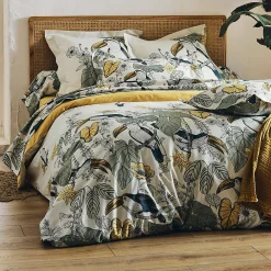 Parure de lit 200x200 cm 65x65 cm coton TOCO vert 3 pièces>Linnea Hot