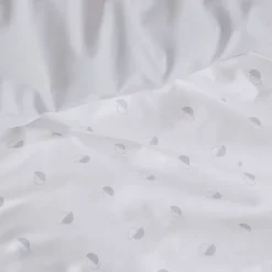 Linnea Parure de lit 280x240 cm 65x65 cm percale de coton ALEX gris Nuage 3 pièces* Parure De Lit
