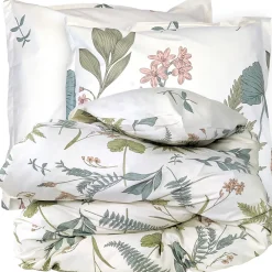 Linnea Parure de lit 240x220 cm 65x65 cm percale de coton FÉERIE Blanc sauge* Parure De Lit
