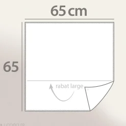 Linnea Parure de lit 140x200 cm 65x65 cm percale de coton NOÉ blanc 2 pièces* Parure De Lit