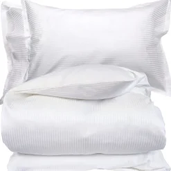 Parure de lit 260x240 cm 50x70 cm satin GRAND HÔTEL 3 pièces blanc>Linnea Hot