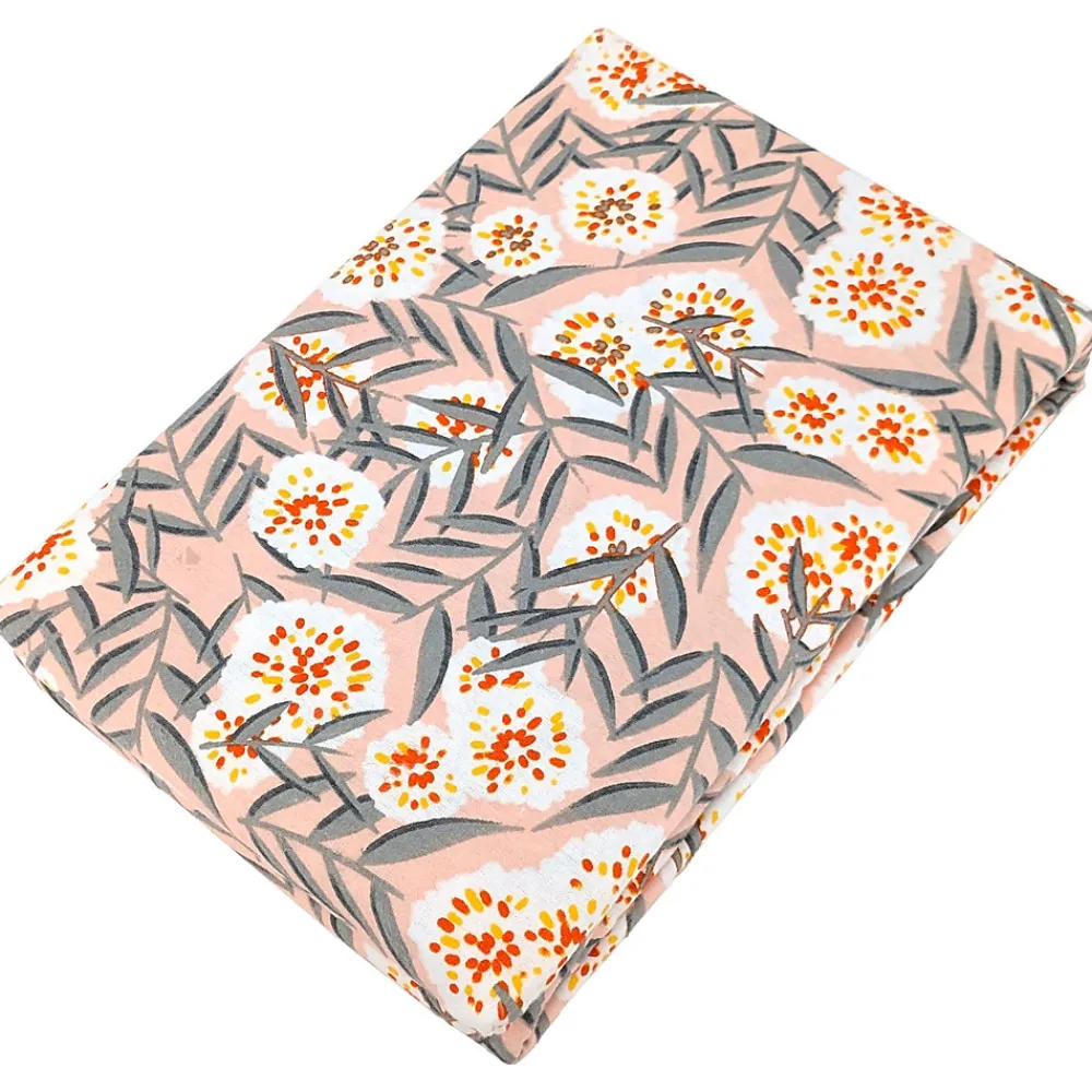 Parure de lit 140x200 cm 65x65 flanelle LILY gris orange 2 pièces>Linnea Clearance