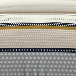 Parure housse de couette en coton 57 fils 240x220 cm THALES moutarde, par><noscript><img width=
